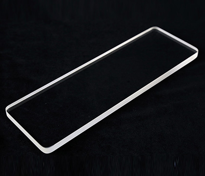 क्वार्ट्ज़ ग्लास प्लेट उच्च संप्रेषण कस्टम आकार उच्च तापमान प्रतिरोधी पारदर्शी 0