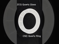 प्रयोगशाला सीएनसी उच्च परिशुद्धता क्वार्ट्ज निकला हुआ किनारा उच्च तापमान प्रतिरोध