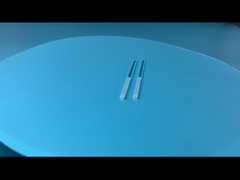 उच्च तापमान प्रतिरोध क्वार्ट्ज रॉड उच्च परिशुद्धता आधा पॉलिश आधा रेत विस्फोट सीएनसी पायदान