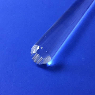 Clear Custom Made K9 Solar Cylindrical Light Guide Rod Prism For High Precision Lighting