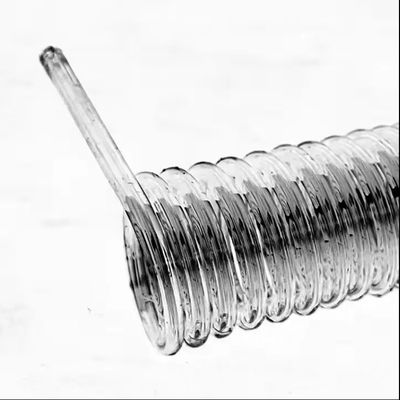 Custom Thermal Processing Quartz Spiral Tube Quartz Glass Tube Curved For Laboratory