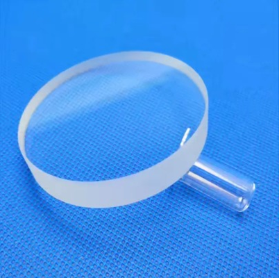 Clear Transparent Circular Fused Quartz Glass Plate For Optics Manufacturing