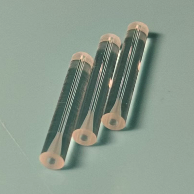 2x0.25x12mm Flared End Quartz Glass Tube For Optical Fiber Protection