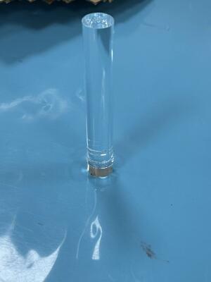 Light Guide High Purity Quartz Glass Rod Diameter 22mm Total Length 121.5mm